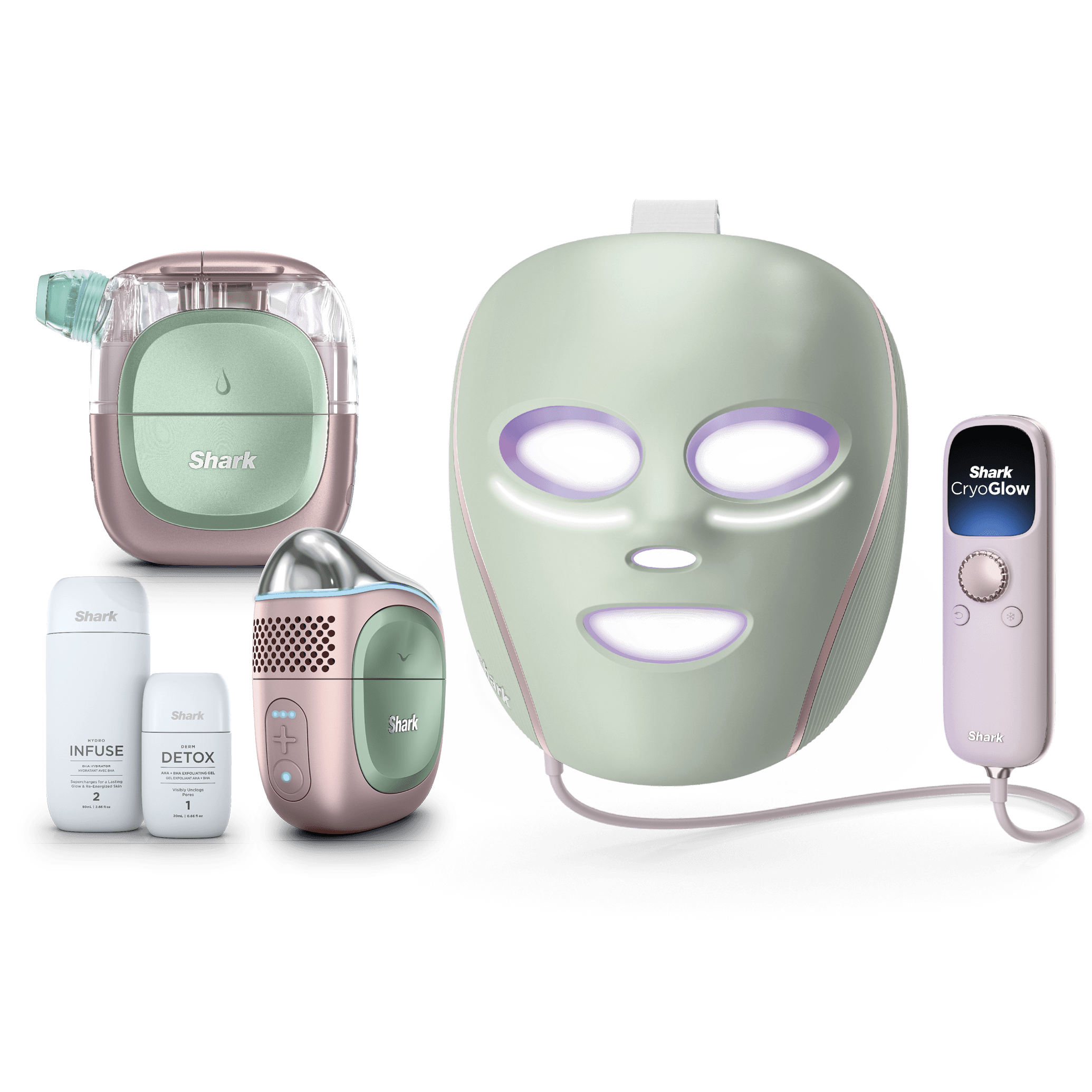 Shark FacialPro™ Glow & CryoGlow™ Bundle in Strawberry Matcha