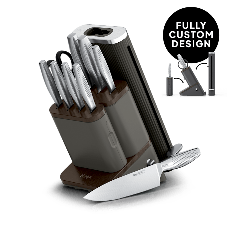 Ninja NeverDull Pro 11-Piece Kitchen Knife Set & Steak Knives, Slate, photo 1