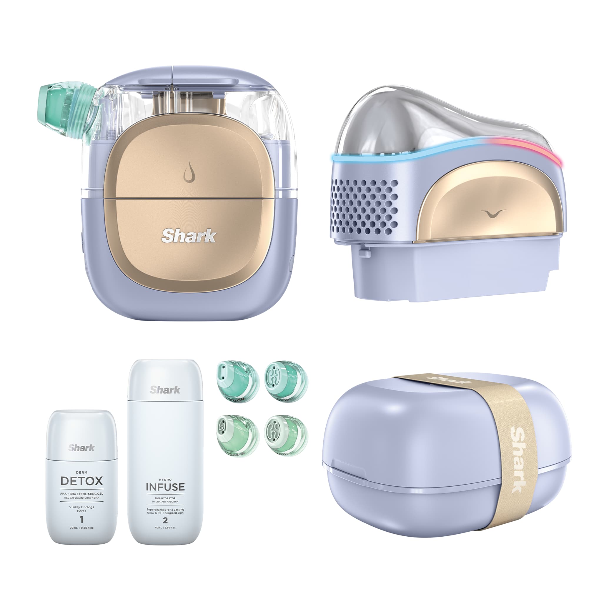 Shark FacialPro Glow facial system in Spa Purple