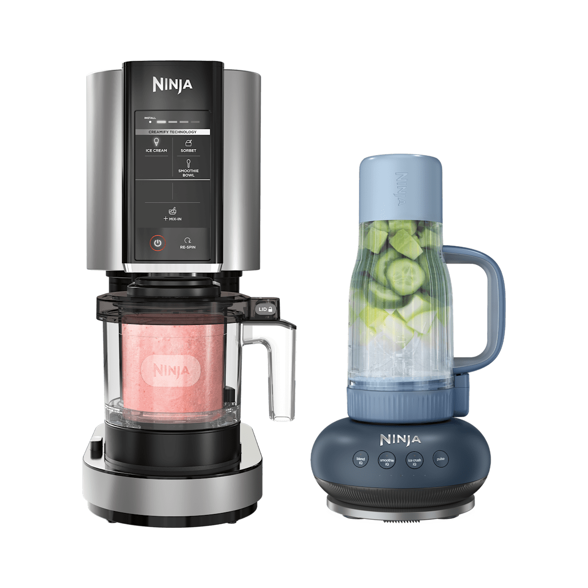 Ninja Creami and Ninja BlendBOSS Bundle Blender in Cloud Silver | NC301 | SharkNinja