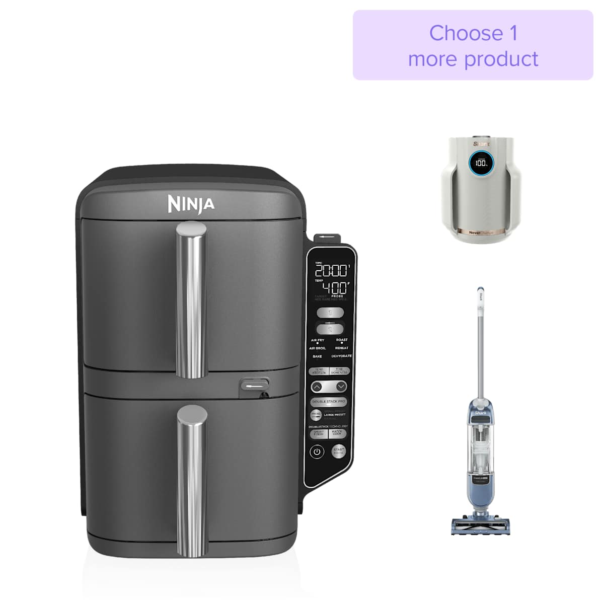 Build Your Own Ninja Air Fryer & Shark Home School Bundle in Deep Gray | SL451 | SharkNinja