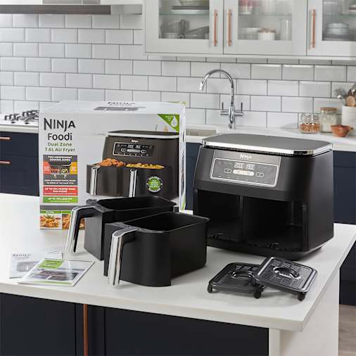 Ninja Foodi Air Fryer DualZone 2-Drawer - Black, AF300UK, photo 2