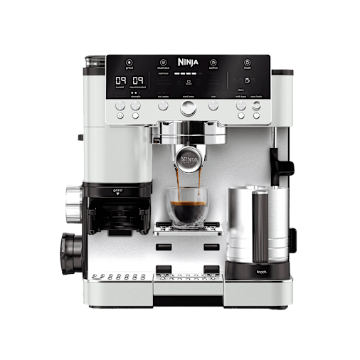 Ninja Luxe Café Premier Plus-Serie Espressomaschine – Haferweiß in Weiß | ES655EUWH | von SharkNinja