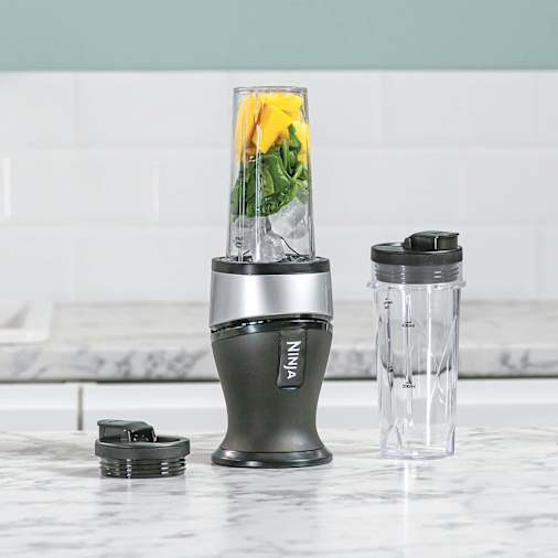 Ninja Nutri Slim Blender & Smoothie Maker 700W - Black/Silver, QB3001UKS, photo 2