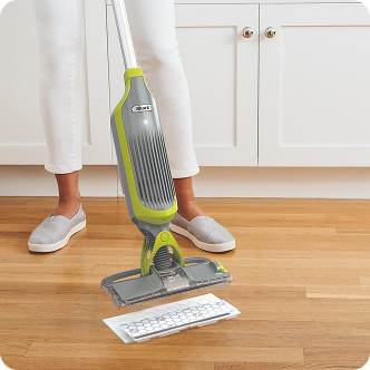 Shark 2-in-1 VacMop inserting the disposable pad