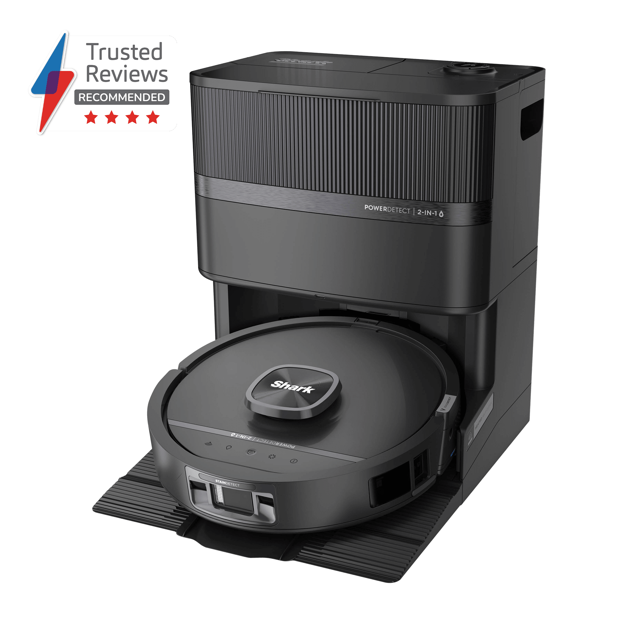 Shark Powerdetect Uv Reveal 2-In-1 Vac & Mop Robot Vacuum – In Black | Rv3000xeuk | By Sharkninja