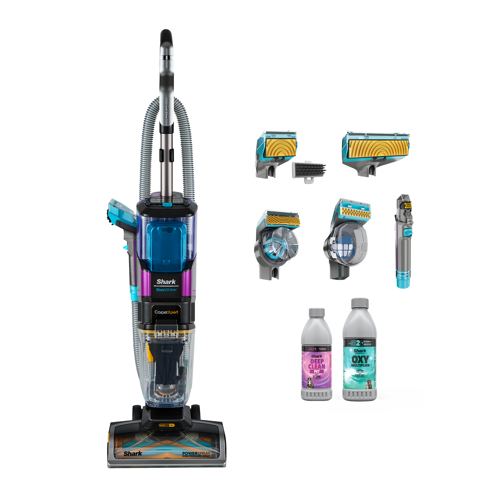 Shark CarpetXpert HairPro Pet Deep Carpet Cleaner with Built-In StainStriker