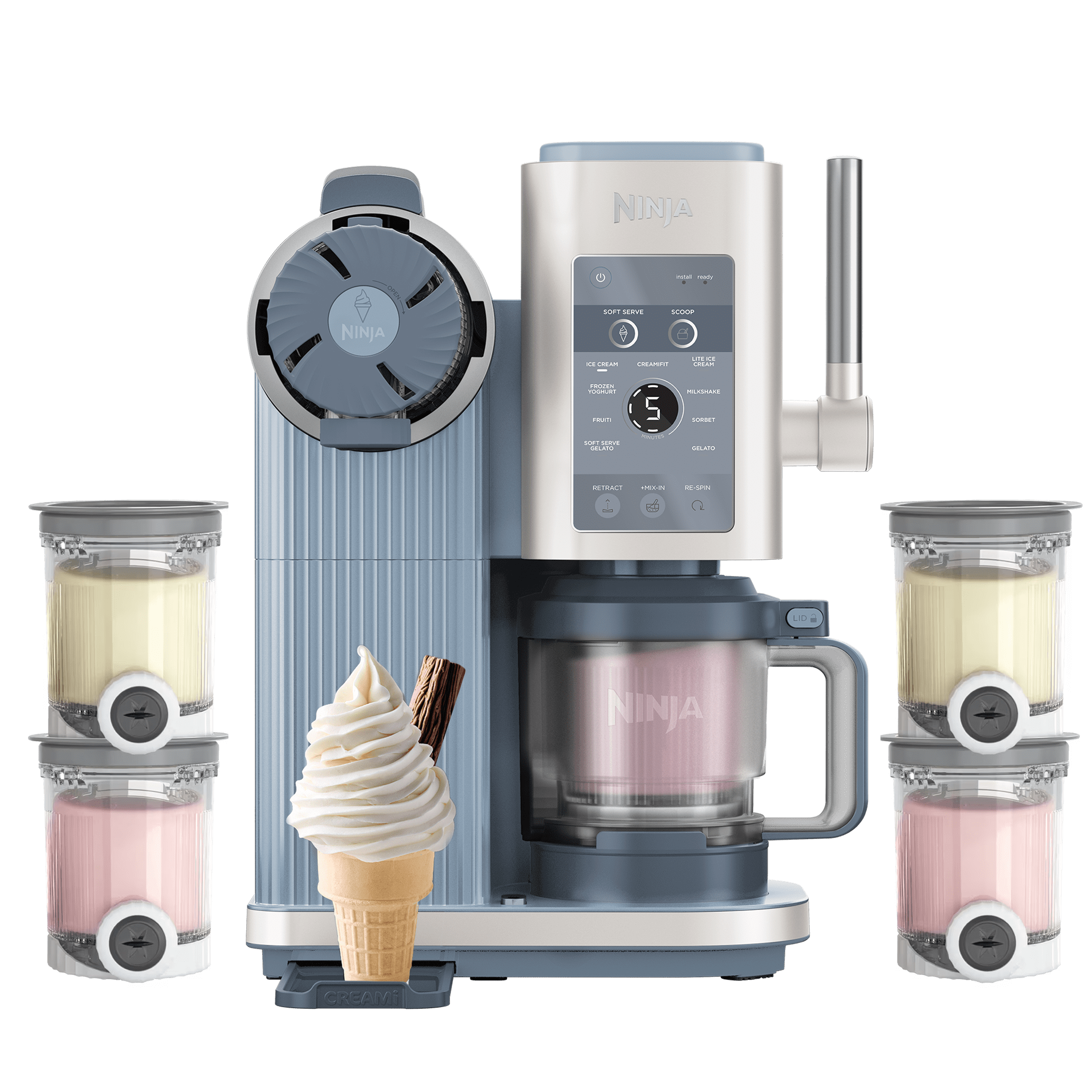 Ninja Gelatiera CREAMi Scoop & Swirl in Blu | NC702EU | di SharkNinja