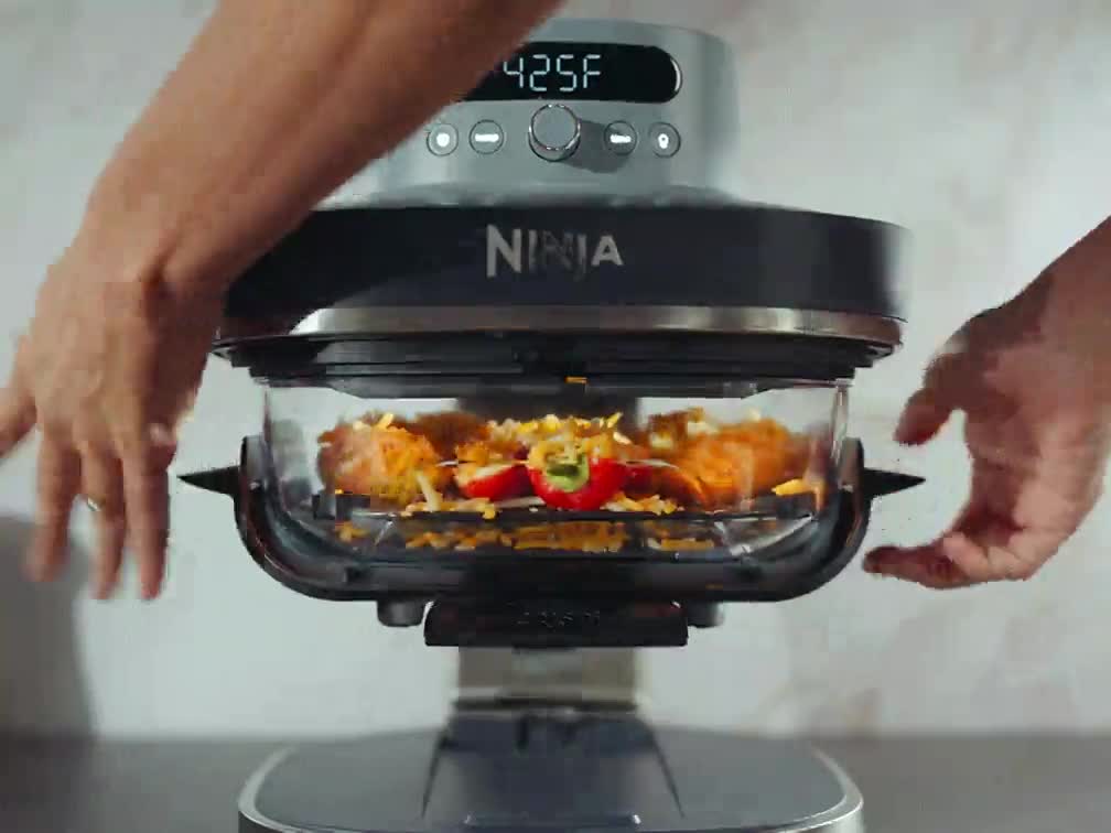 Ninja Crispi Pro 6-in-1 Glass Air Fryer in Gray
