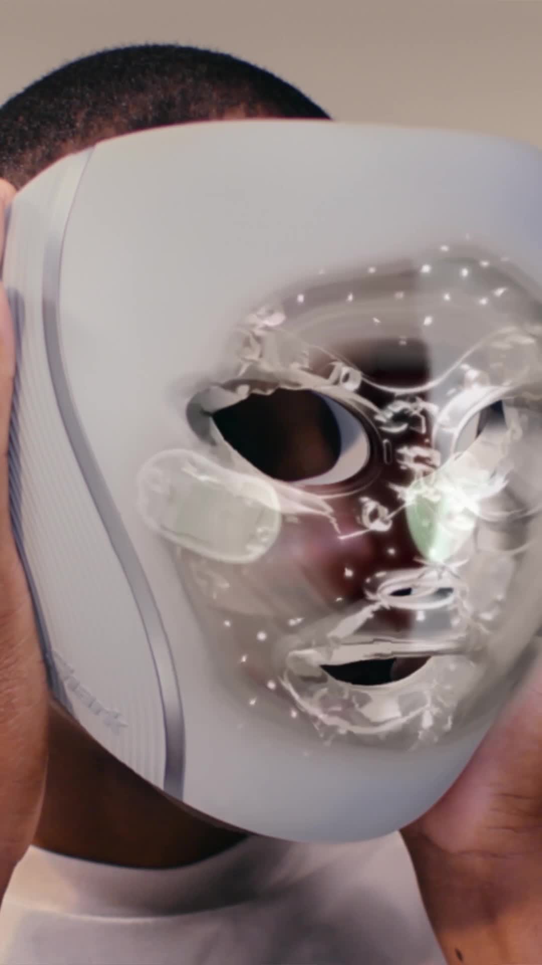 Shark™ CryoGlow™ LED Face Mask + Stand in Blue | SharkNinja