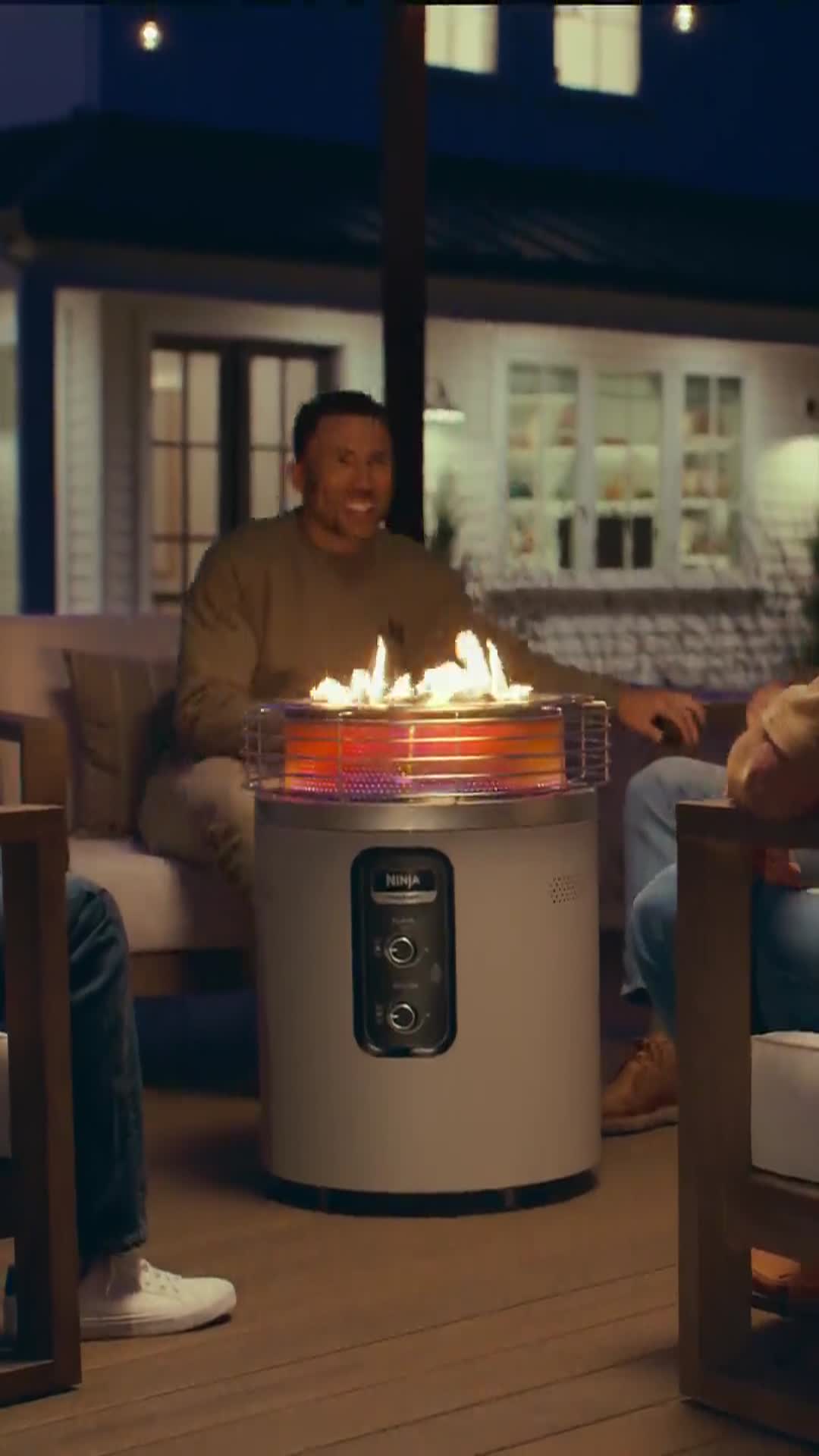 Ninja™ Fireside360™ Fire Pit and Outdoor Heater in Spruce | SharkNinja