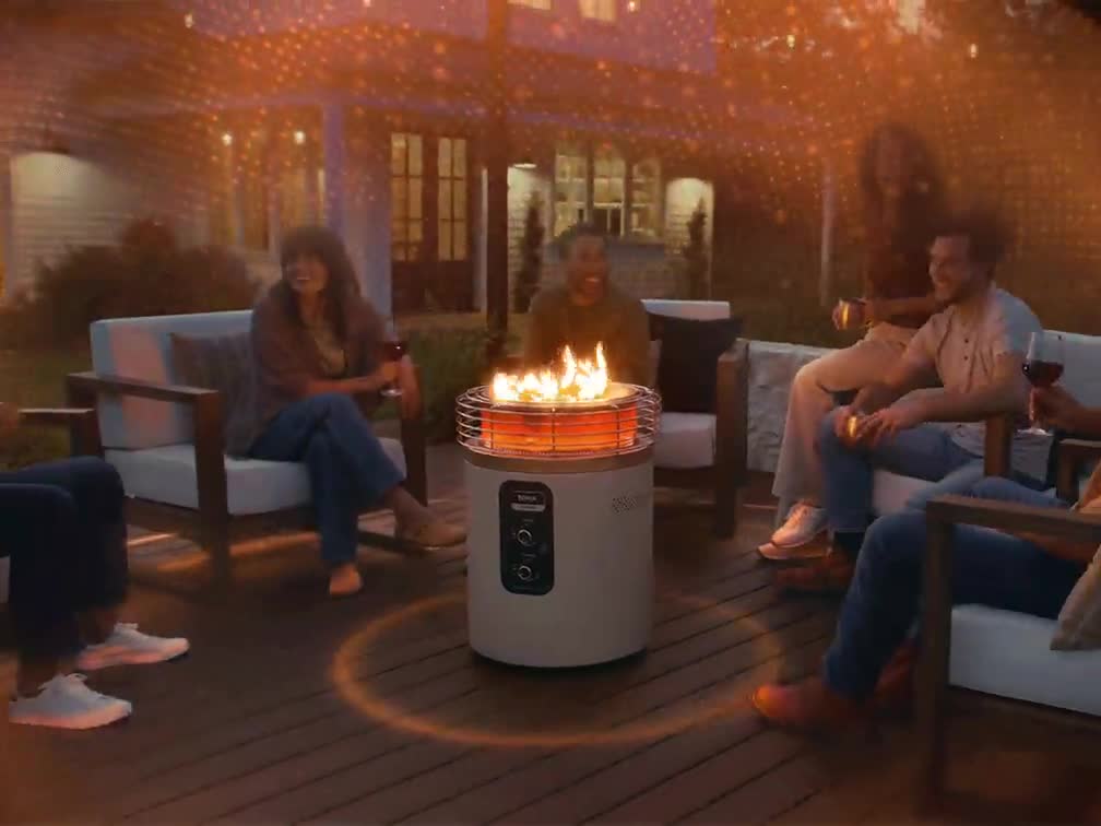Ninja™ Fireside360™ Fire Pit and Outdoor Heater in Maroon | SharkNinja