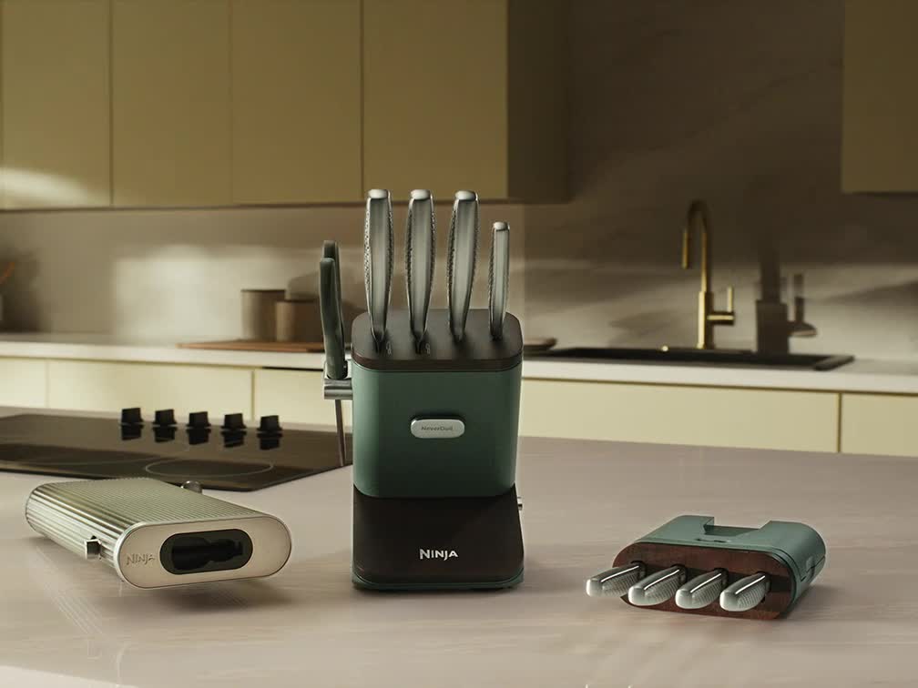 Ninja NeverDull Pro 10-Piece Kitchen Knife Set & Steak Knives