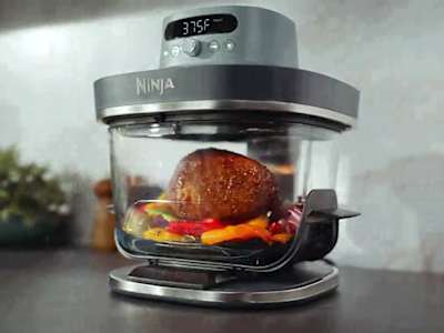 Ninja Crispi Pro 6-in-1 Glass Air Fryer in Gray